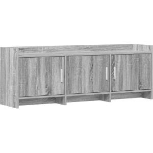vidaXL ТВ шкаф 130 x 33 x 47 см Сив Сонома Инженерна дървесина (8011200)
