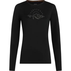 Icebreaker Дамско мериносово термобельо Icebreaker Women's Merino 200 Oasis L/S Crewe Sunrise Summit Merino base layer - Black - размер XS (115-2820-0111)