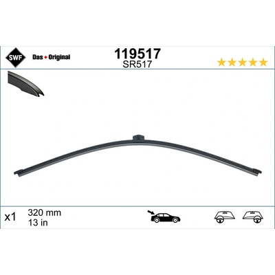 SWF Visioflex Rear 335 mm 119517