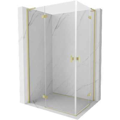 Mexen Mist-H L Duo лява душ кабина 105 x 95 см, прозрачна, златна четка - 8A5L-105L-095P-55-00 (8A5L-105L-095P-55-00)