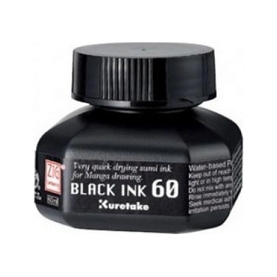 Kuretake ZIG Cartoonist Black Ink 60 ml