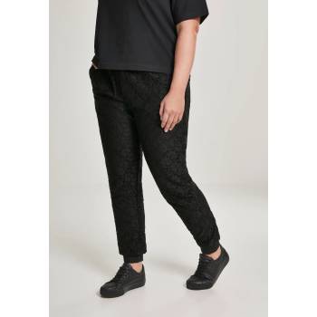 Urban Classics Дамски спортни панталони в черно Urban Classics Ladies Lace Jersey Jog Pants UB-TB2804-00007 - Черен, размер XS