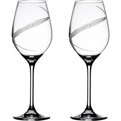 Bohemia Crystal Sklenice na červené víno přátelská souprava Line exclusive 2 ks 470 ml