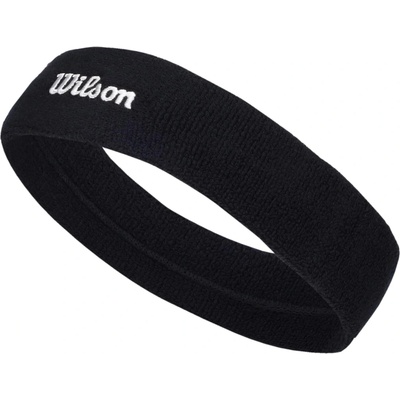 Wilson U Terry Logo Headband Černá Bílá