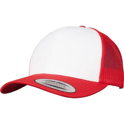 Flexfit 6 panelová Trucker 6606CF red white red