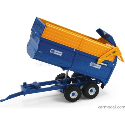 Britains Kane Silage Trailer 16tn Carrello Cassone Ribaltabile Modrá Žlutá 1:32