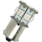 CarMart Диодна крушка тип ba15s с 13 smd диода двойна светлина Червен