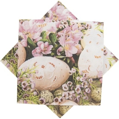 Orion servítky vajcia a kvety 20ks 33x33cm