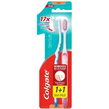 Colgate Zubná kefka Slim Design Edition Soft 2 ks