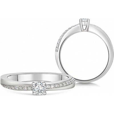 Sofia Diamonds zlatý zásnubný prsteň s diamantmi a H/SI3 CK50013131855