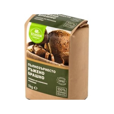 ECOSEM Натурално пълнозърнесто ръжено брашно