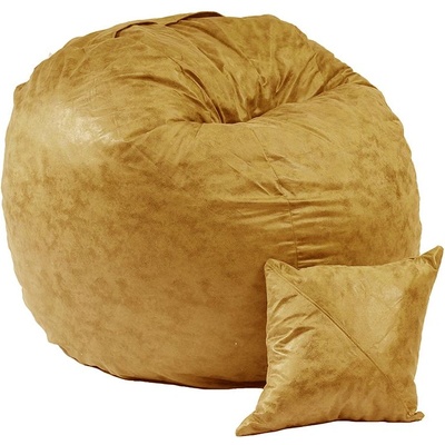 PUFRELAX Комплект Барбарон и декоративна възглавница, 450л. Matusalem - Amber, Перящ се калъф, Подходящ за деца, Пълнеж с микс от мемори пяна и дунапрен, Гама Premium, 8983 (PUF-M-MP-PT-AMB)