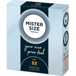 MISTER SIZE - тънък презерватив - 53 мм - 3 броя - lovesexshop
