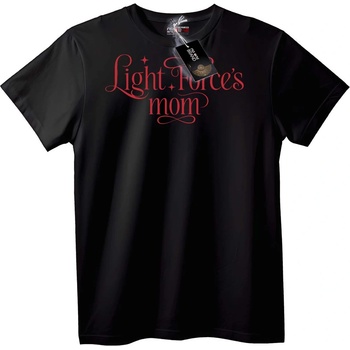 NOONEBRAND Тениска Light Force's Mom - 6XL, Black