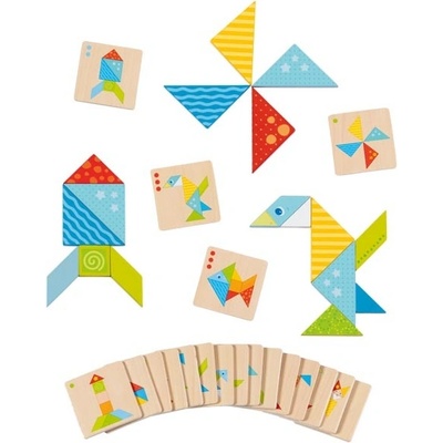 Hlavolam Tangram pestrobarevný Goki