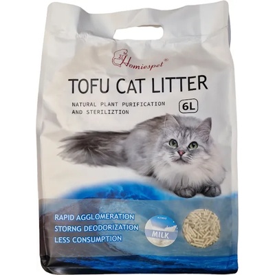 Tofu Cat Litter Соева тоалетна 6л, аромат мляко