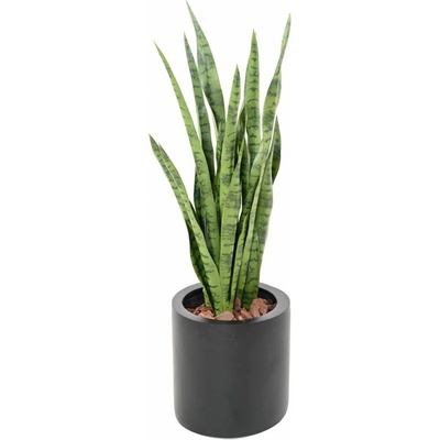 Luxusní umělá rostlina Sansevieria zelená, 85cm