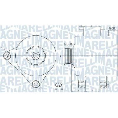 Alternátor MAGNETI MARELLI 063732056010