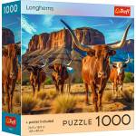 Trefl - Puzzle Longhorns: Texas Longhorn cattle - 1 000 piese