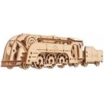 UGears 3D дървен пъзел, uGEARS, Мини локомотив, влак