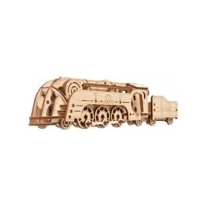 UGears 3D дървен пъзел, uGEARS, Мини локомотив, влак