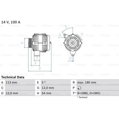Alternátor BOSCH 0 986 083 210