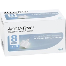 Accu - Fine ihly do inzulínového pera 31 G x 8 mm 100 ks