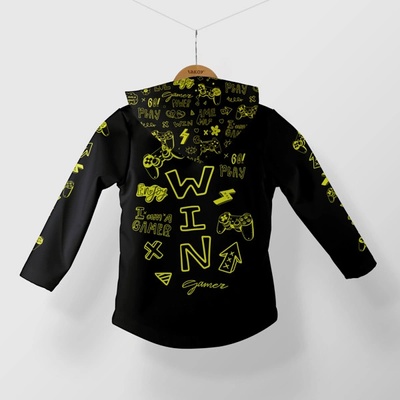 Panel se střihem na softshell bundu gamer FLUO 122