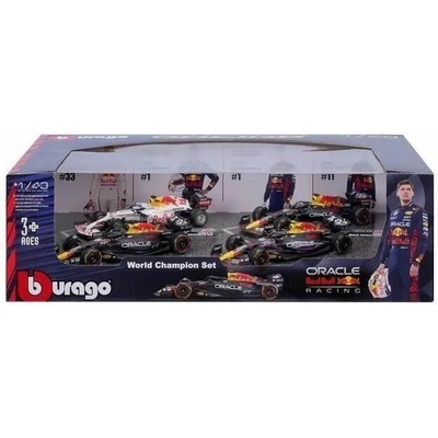 Bburago Red Bull Racing NO1 Max Verstappen dárkový set 4ks 1:43