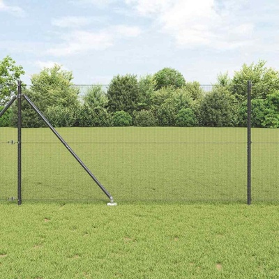 OMAXI Svařované drátěné ploty s hroty 10 x 1,4 m Ocel potažená PVC 273345