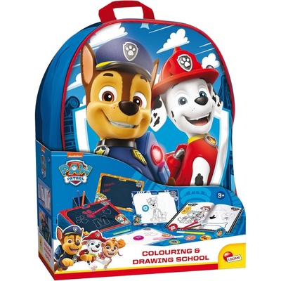 Lisciani Творчески комплект, Lisciani, Paw Patrol, 2 в 1 раница с комплект за рисуване