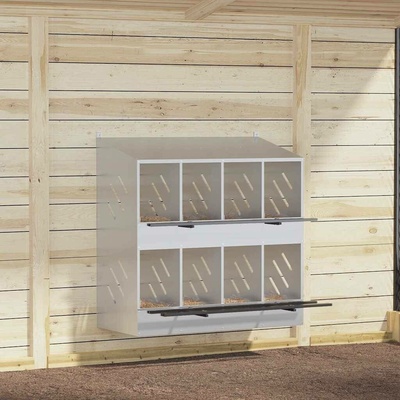 vidaXL Hnízdní box pro slepice 8 hnízd, pozinkovaná ocel 9799.864350