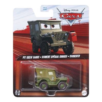 Метална кола Disney Pixar Cars - Pit Crew Sarge, 1: 55 (MTDXV29_JDL75)