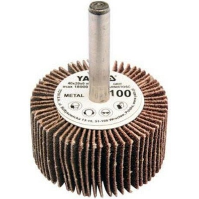 Yato Kotouč lamelový radiální 40x20 P-100 s hřídelí 6 mm
