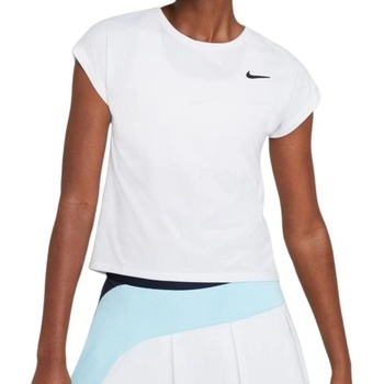 Nike Дамска тениска Nike Court Dri-Fit Victory Top SS Plus Line W - Бял