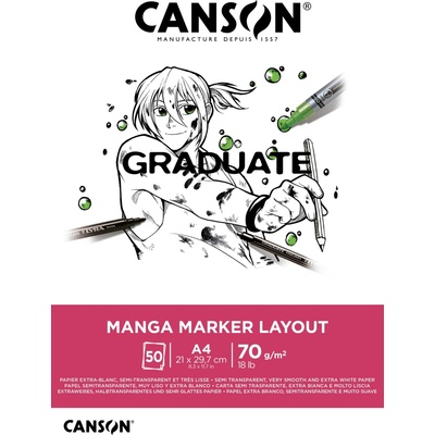 Canson Graduate Marker blok 70 g/m² 50 listov A4 lepený