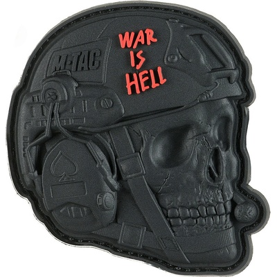 Nášivka M-Tac War is Hell 3D - černá