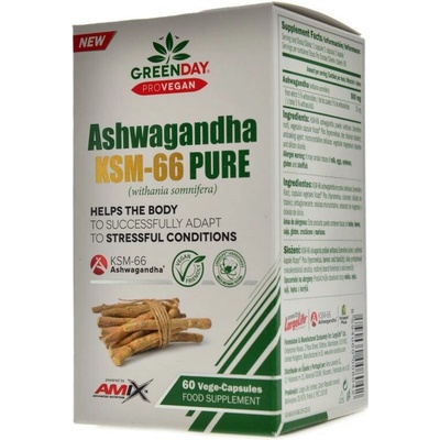 AmixGreenDay Provegan Ashwagandha KSM-66 pure 60 kapsúl