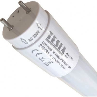 Tesla LED trubice SMD technologie T8 G13 1200mm 18W 230V 2160lm 5000K mléčná