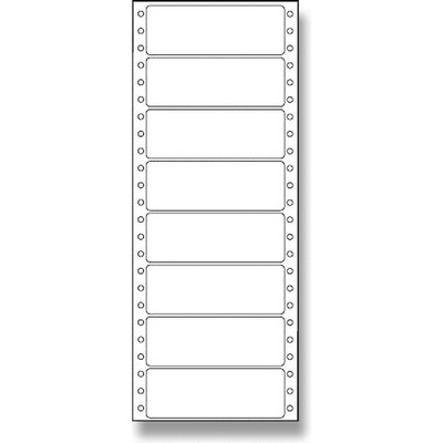 Coveris ETSW100036Y1 tabelační etikety 100 x 36,1 mm jednořadé 25 listů bílé