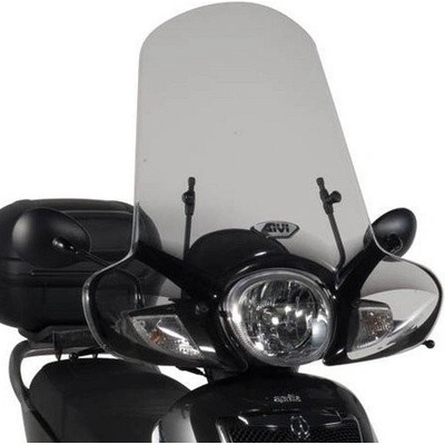 GIVI 1000A plexi čiré Aprilia Scarabeo 125-200 11-16, vxš 530x700 mm