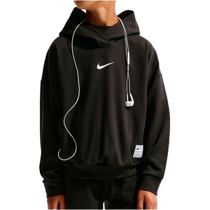 Nike Детски суичър Nike Kid's Pro Dri-FIT Fleece Pullover Training Hoodie - Black / White - размер XS (704-6165-0111)
