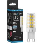 Mexen Aura LED крушка G9, 4W, Студено - 6500K, 490 lm - L121-G9-0465-01 (L121-G9-0465-01)