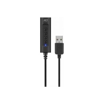 Ewent Звукова карта Ewent AC9360, 2.0, USB-A, 3.5 mm, Черен, EWENT-ACT-AC9360