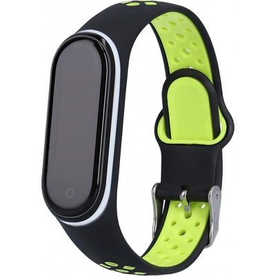 Xiaomi EF náhradní náramek pro Mi Band 3/4 Černo-Zeleno-Bílá MBCZ-X311