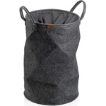 kela Тъмно сив кръгъл кош за пране с връзки KELA от серия Fay