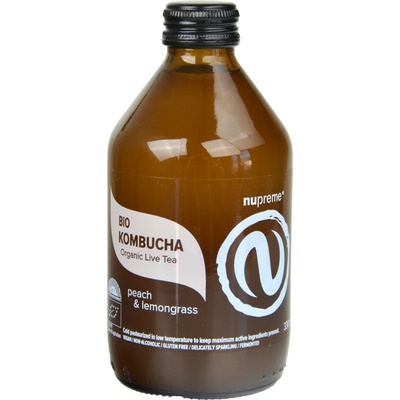 Nupreme Kombucha Broskev a citrónová tráva BIO 330 ml – Zbozi.Blesk.cz