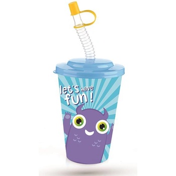 Titiz Plastik TZ-AP-9127-Детска чаша с капаче и сламка 400ml (0130300)