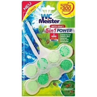 WC Meister Duo Aktiv Kraft 5v1 s lesní vůní 2 x 45 g