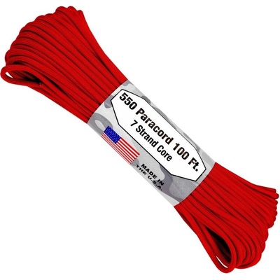 ARM 550 PARACORD 100' Red S03-RED